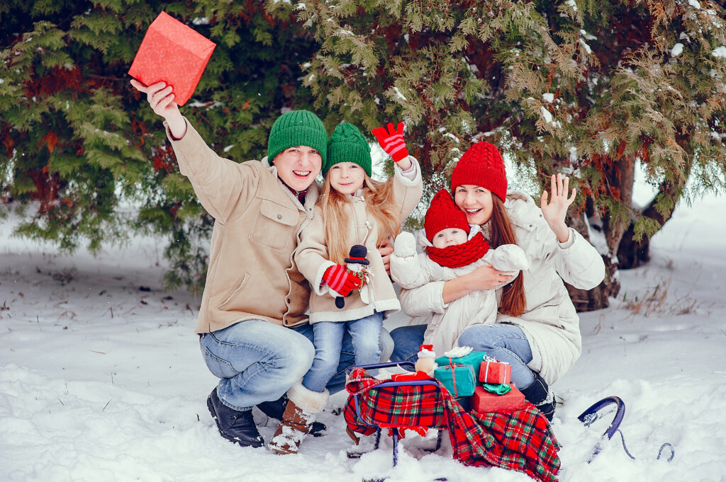 Natal em lugares com neve