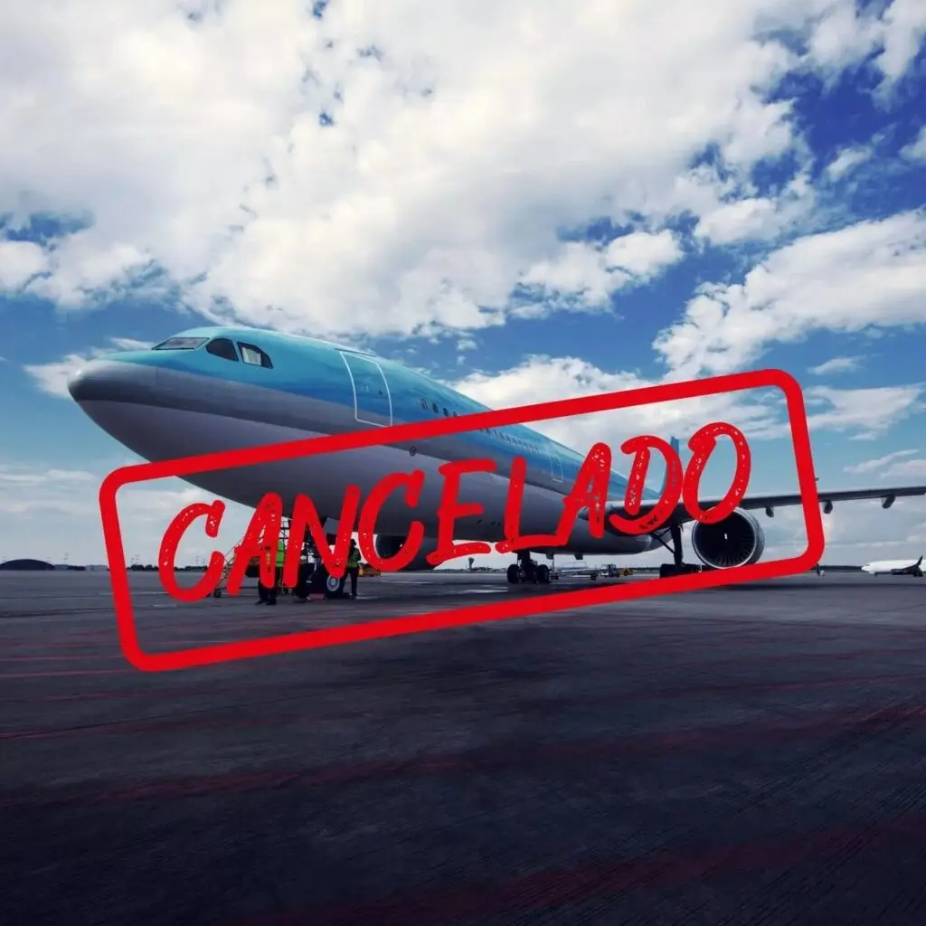 voo internacional cancelado