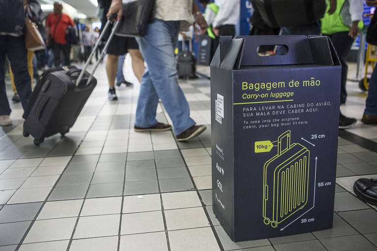 excesso bagagem de mão